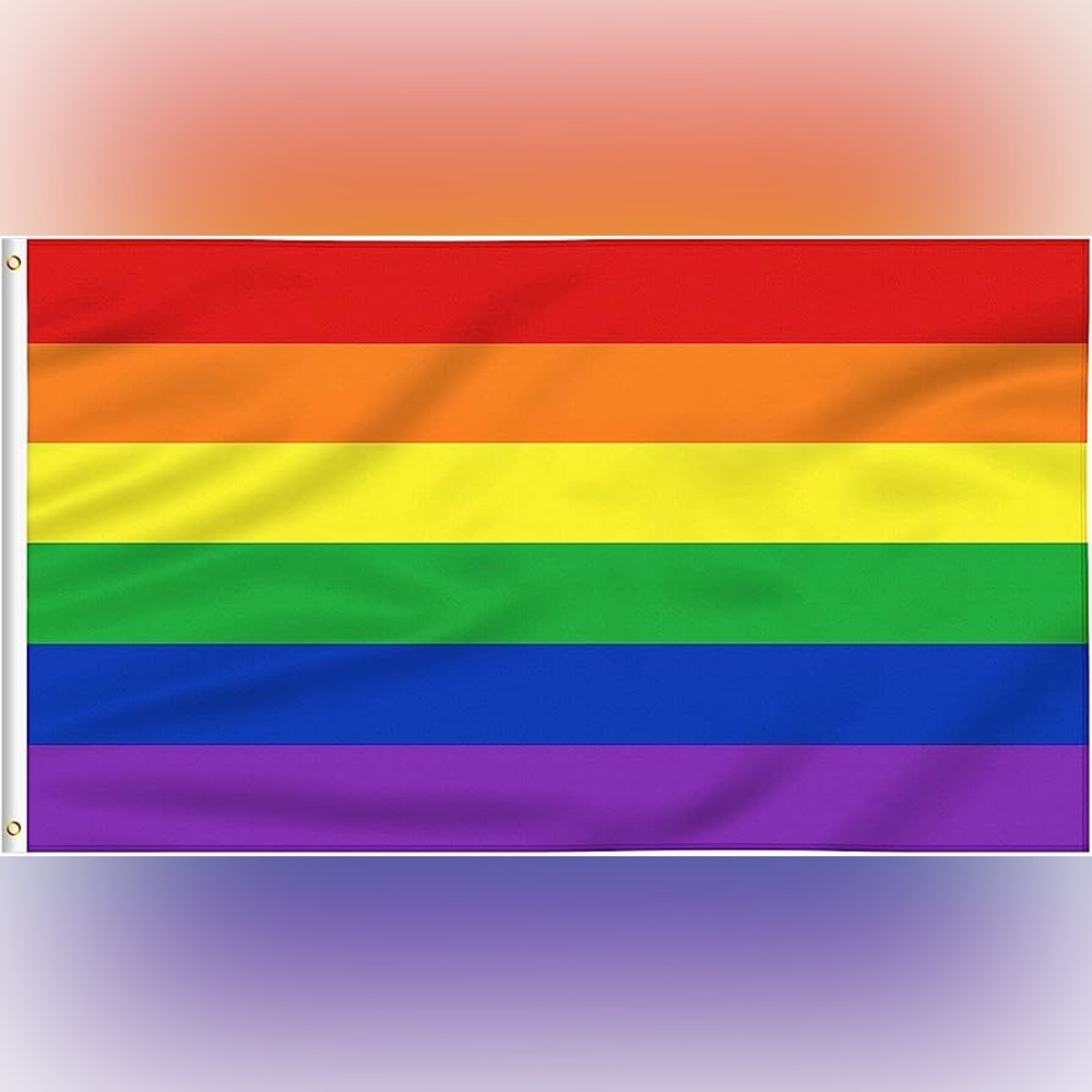 2pack 3x5ft rainbow flags